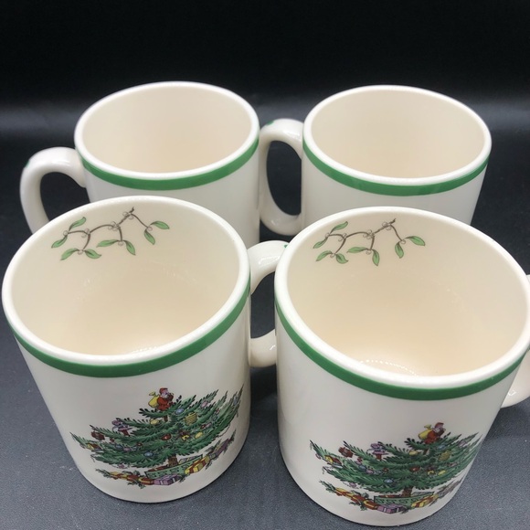 5 Spode Christmas Coffee Tea Mugs NEW SET - Picture 3 of 7